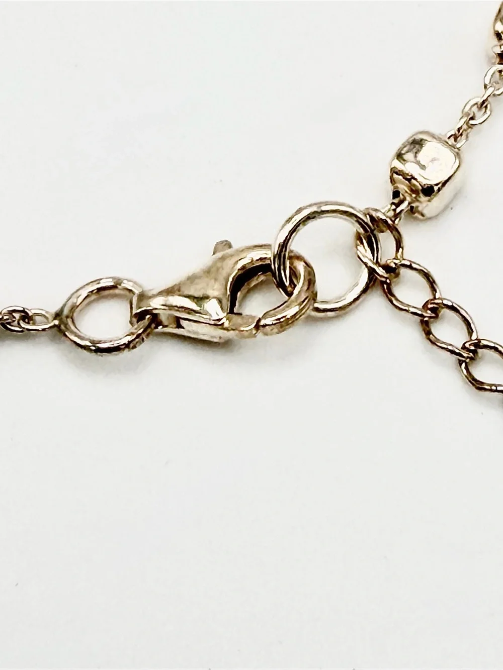 Silpada Vintage Sterling Silver Hammered Stationed Cube Chain “VENICE” Bracelet